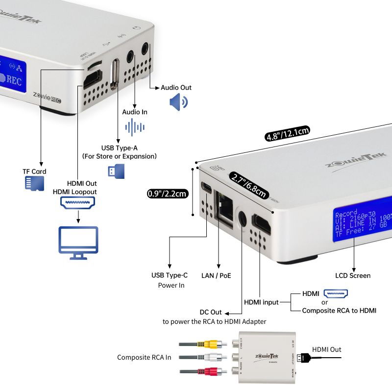 4K HDMI 視頻錄像機 - 圖片 6